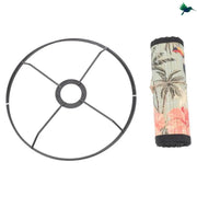 Dschungelmotiv Lampenschirm Dschungel-Deko.de