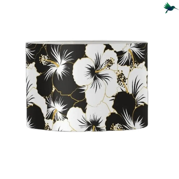 Tropische Schwarz-Weiß-Lampe Dschungel-Deko.de