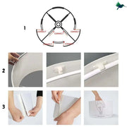 Tropische Schwarz-Weiß-Lampe Dschungel-Deko.de