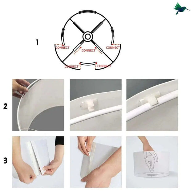 Tropische Schwarz-Weiß-Lampe Dschungel-Deko.de