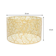 Durchbrochener Goldener Lampenschirm Dschungel-Deko.de