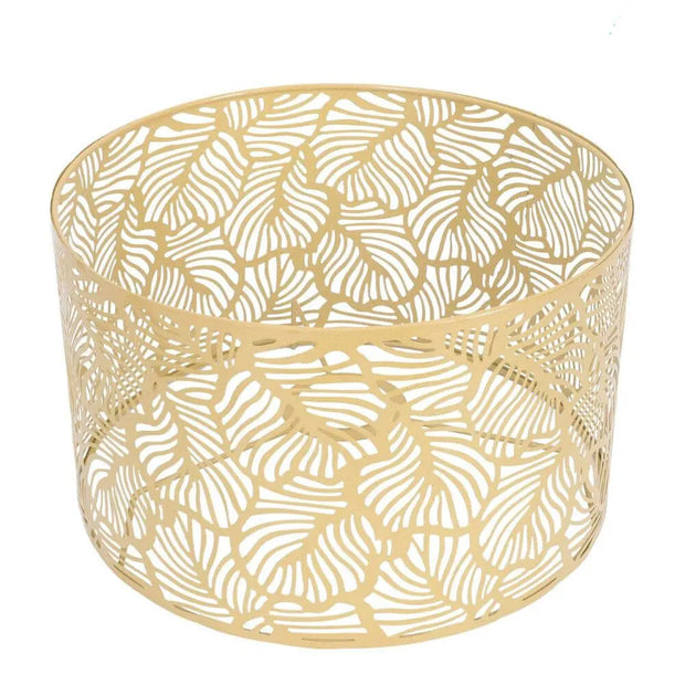 Durchbrochener Goldener Lampenschirm Dschungel-Deko.de