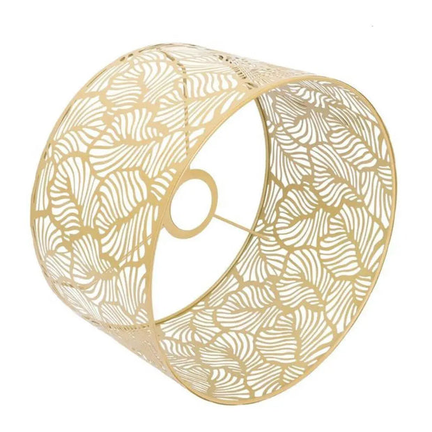 Durchbrochener Goldener Lampenschirm Dschungel-Deko.de