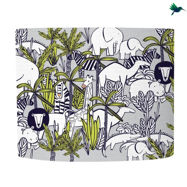 Dschungel Tiere Lampenschirm Dschungel-Deko.de