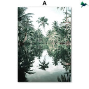 Poster Dschungelblätter Dschungel-Deko.de