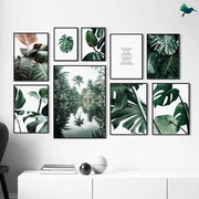 Poster Dschungelblätter Dschungel-Deko.de