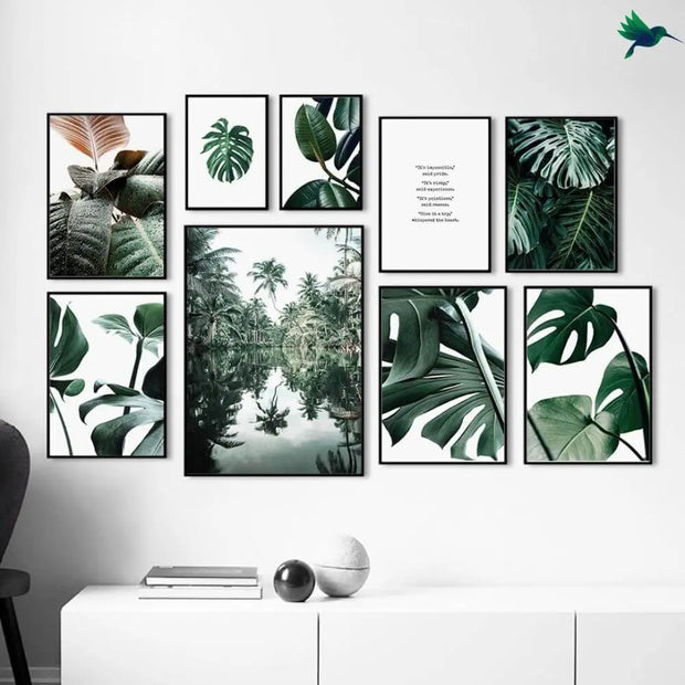 Poster Dschungelblätter Dschungel-Deko.de