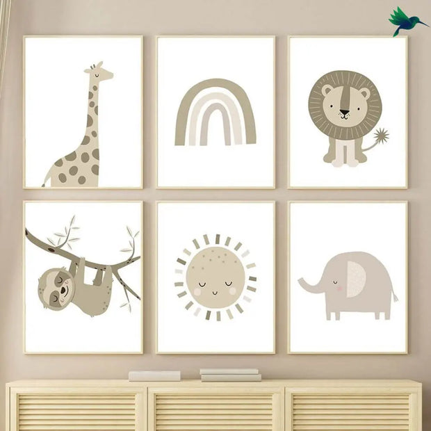 Babyzimmer Dschungel Poster Dschungel-Deko.de