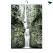 Jungle Wasserfall Poster Dschungel-Deko.de
