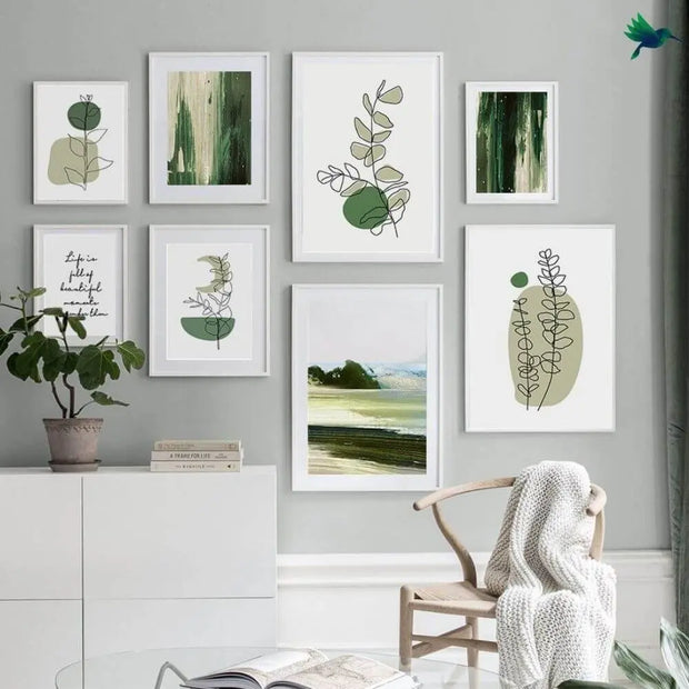 Minimalistische Dschungel-Kunstposter Dschungel-Deko.de