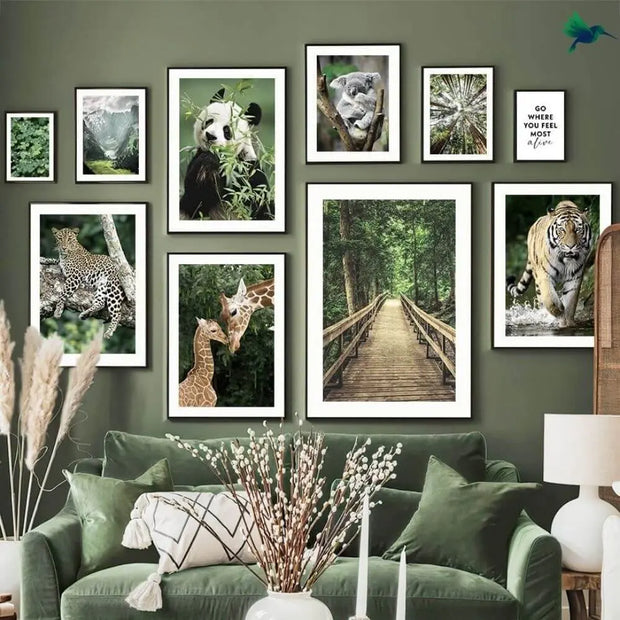 Tropischer Dschungel Wandbild Dschungel-Deko.de