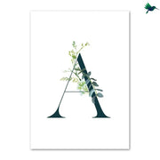 Dschungel-Buchstaben-Poster Dschungel-Deko.de