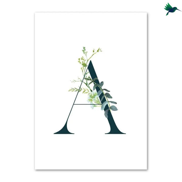 Dschungel-Buchstaben-Poster Dschungel-Deko.de