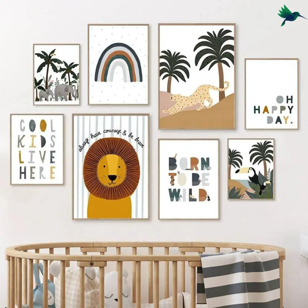 Kinderzimmer Dschungel-Poster Dschungel-Deko.de