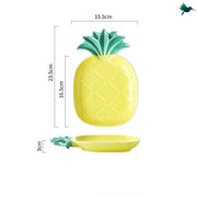 Teller Ananas Design Exotische Deko - Dschungel-Deko.de