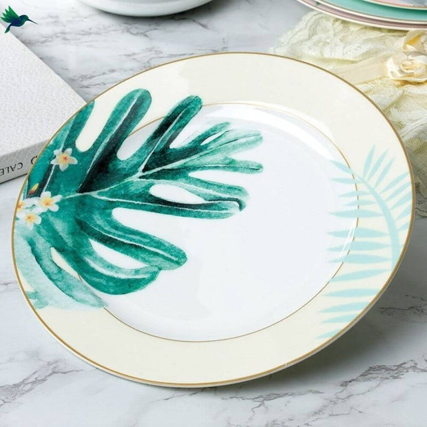 Tropische Teller Mit Exotischem Motiv - Dschungel-Deko.de