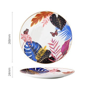 Teller Dschungel Motiv Exotisches Design - Dschungel-Deko.de