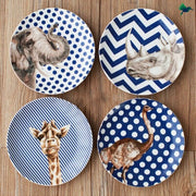 Teller Dschungel Safari Motiv Keramik - Dschungel-Deko.de