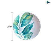 Teller Tropisches Palmenmotiv Exotische Deko - Dschungel-Deko.de