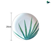 Teller Tropisches Palmenmotiv Exotische Deko - Dschungel-Deko.de