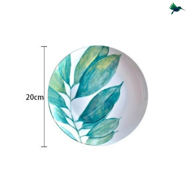 Teller Tropisches Palmenmotiv Exotische Deko - Dschungel-Deko.de