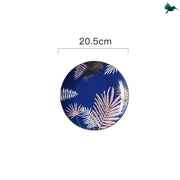 Teller Tropisch Aus Porzellan 30 cm - Dschungel-Deko.de