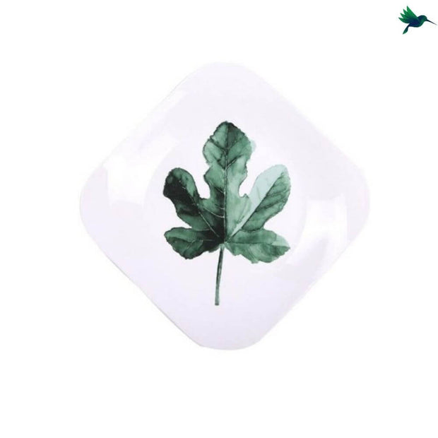 Dessertteller Quadrat Tropisches Design - Dschungel-Deko.de