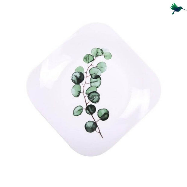 Dessertteller Quadrat Tropisches Design - Dschungel-Deko.de