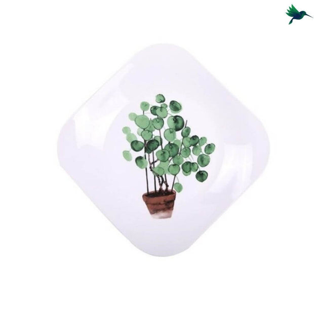 Dessertteller Quadrat Tropisches Design - Dschungel-Deko.de