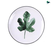 Dessertteller Rund Mit Tropischem Motiv - Dschungel-Deko.de