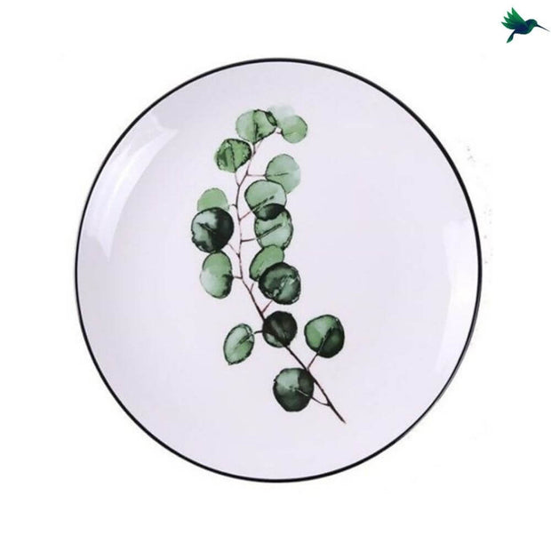 Dessertteller Rund Mit Tropischem Motiv - Dschungel-Deko.de