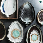 Teller Blattförmig Tropisches Design - Dschungel-Deko.de