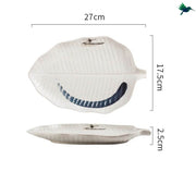 Teller Blattförmig Tropisches Design - Dschungel-Deko.de