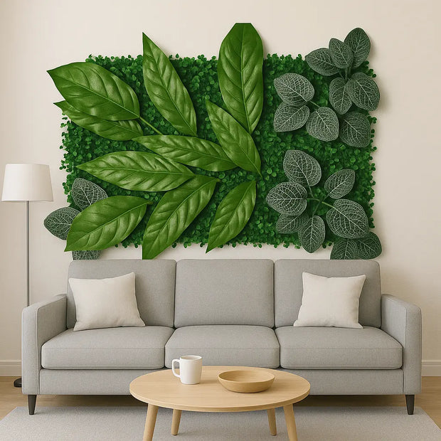Pflanzenbild mit Laub Dschungel-Deko.de