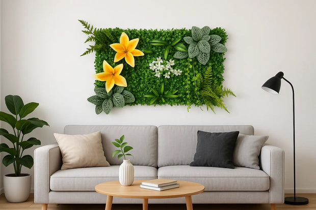 Künstlerisches Pflanzengemälde Dschungel-Deko.de