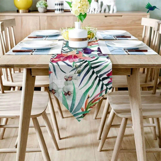 Tischläufer Tropischer Druck Dschungel-Deko.de