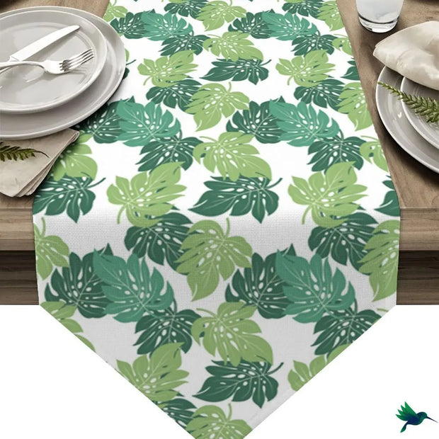 Monstera-Blatt Tischläufer Dschungel-Deko.de