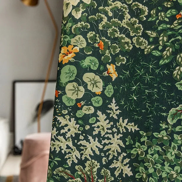 Doppelvorhang mit Dschungelmotiv Dschungel-Deko.de