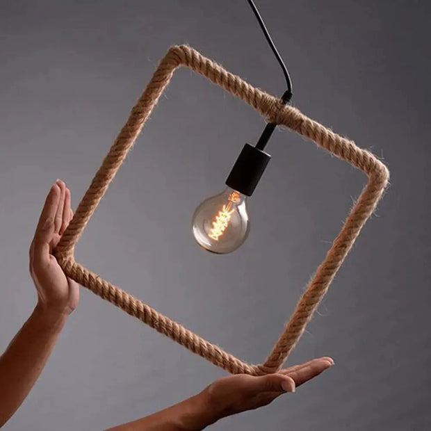 Hängelampe mit Seiloptik Dschungel-Deko.de