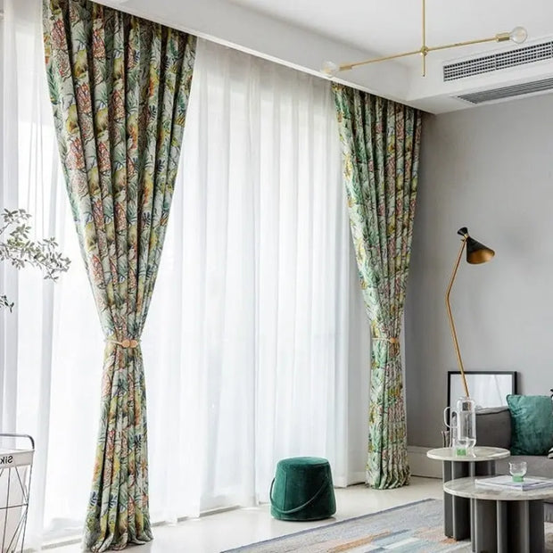 Bunter Dschungel-Vorhang Dschungel-Deko.de