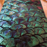 Teppich Pfau Motiv Exotisch - Dschungel-Deko.de