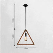 Hängelampe mit Seiloptik Dschungel-Deko.de