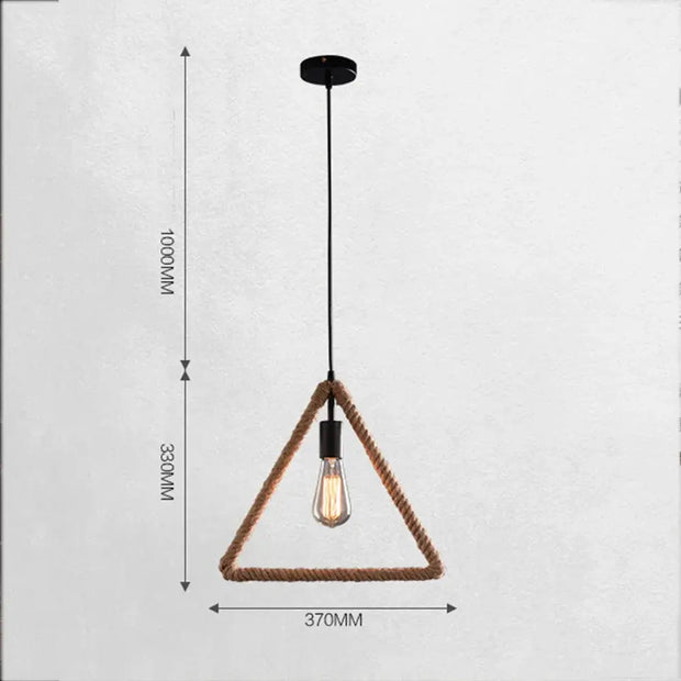 Hängelampe mit Seiloptik Dschungel-Deko.de
