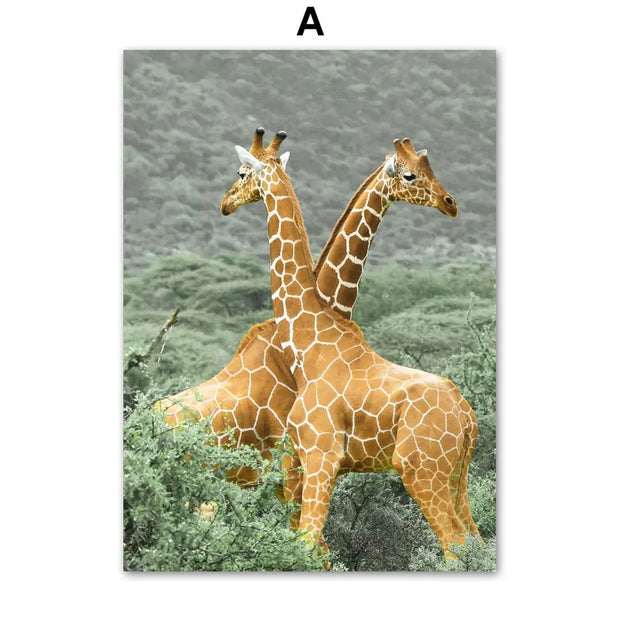 Wandkunst Dschungel Waldtiere Dschungel-Deko.de