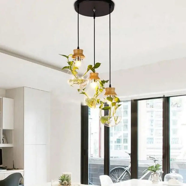Hängelampe mit Pflanzeneinsatz Dschungel-Deko.de