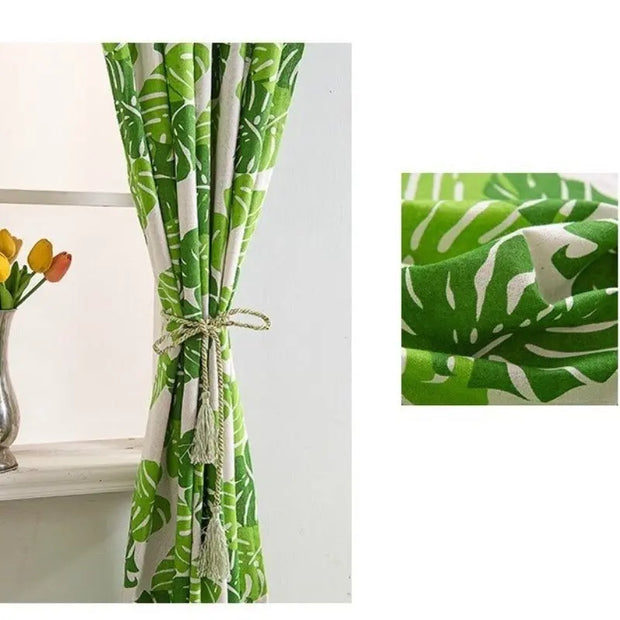 Grüner Blattvorhang Dschungel-Deko.de