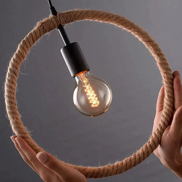 Hängelampe mit Seiloptik Dschungel-Deko.de