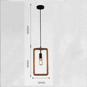 Hängelampe mit Seiloptik Dschungel-Deko.de