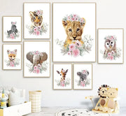 Wandposter Dschungeltiere Dschungel-Deko.de