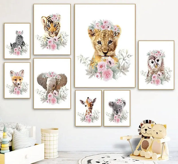 Wandposter Dschungeltiere Dschungel-Deko.de